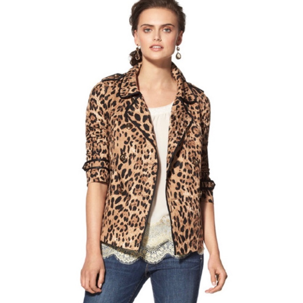 Whbm Leopard Print Swing Jacket - image 1